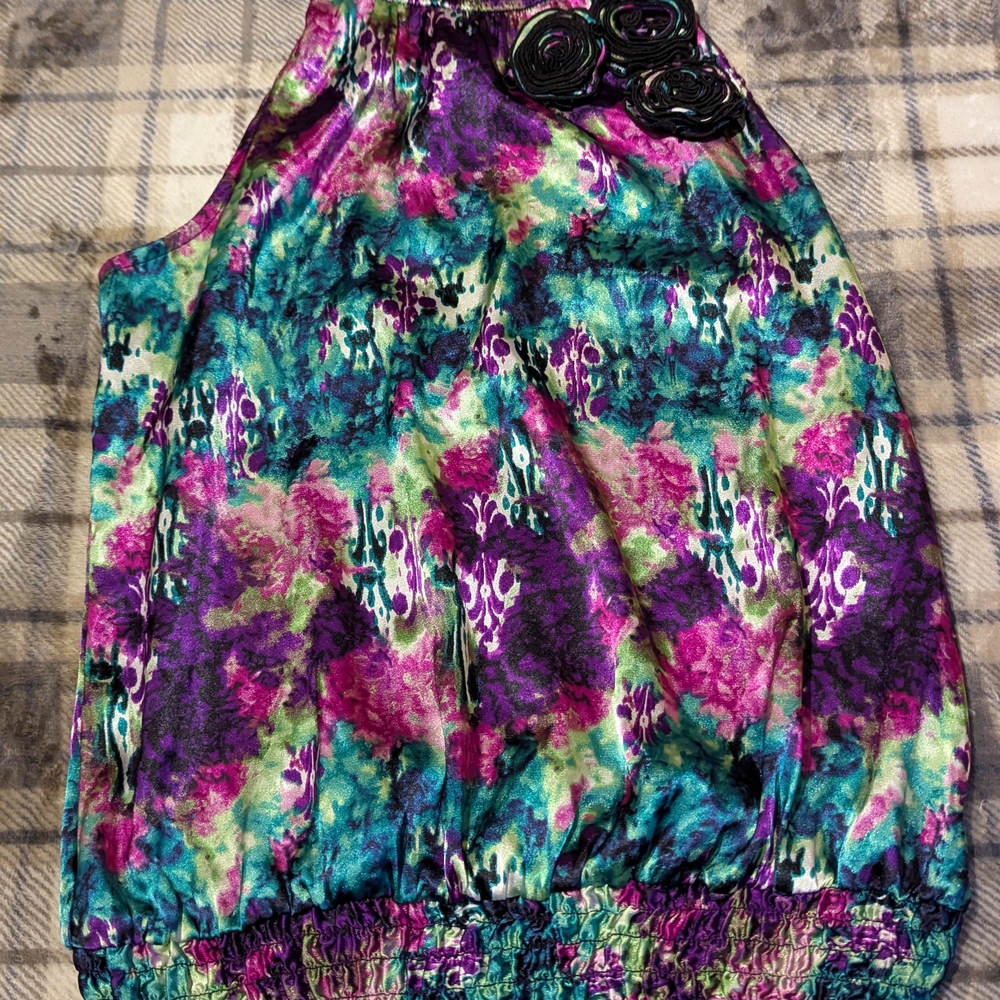 Vibrant Multicolor Sleeveless Top